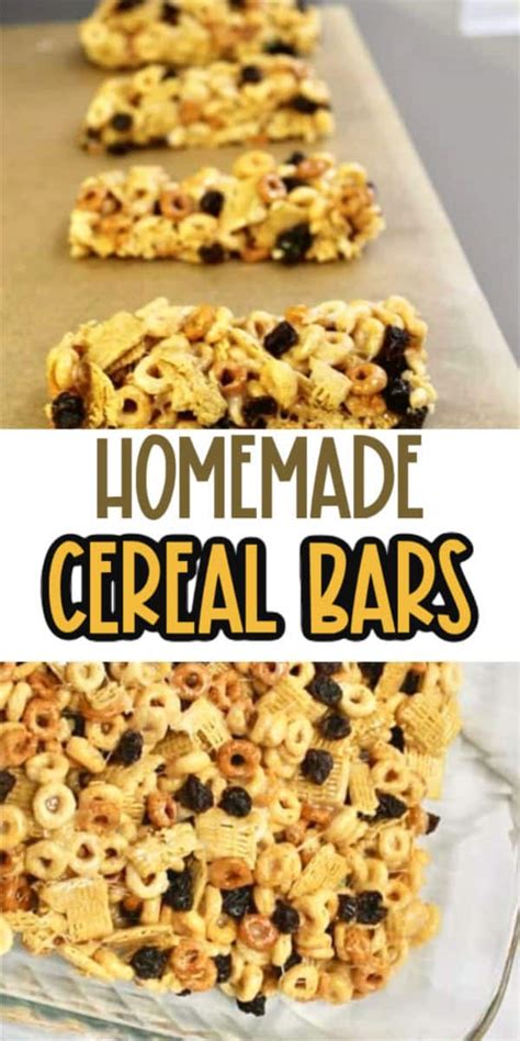 Homemade Cereal Bars - Organized Island