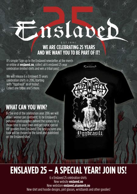 ENSLAVED Announce 25th Anniversary Celebrations; Collectible Merch ...