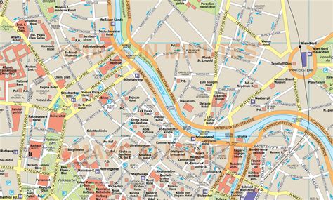 royalty free vienna illustrator vector format city map