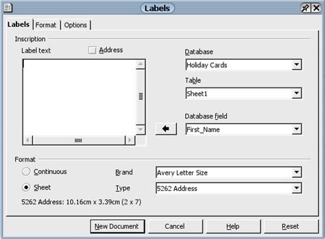 Print Labels in OpenOffice.org 1.1 | Scott Granneman