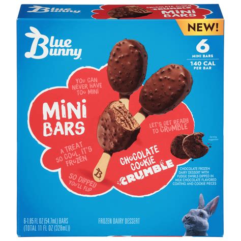 Save on Blue Bunny Mini Bars Frozen Dairy Dessert Chocolate Cookie ...