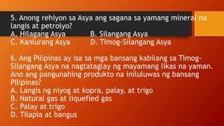 Mga Likas na Yaman ng Asya HILAGA AT TIMOG.pptx