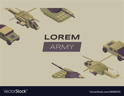 Modern army flat banner template military Vector Image