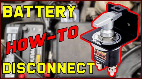 How To Install A Battery Disconnect Switch On Your Vehicle Without ...