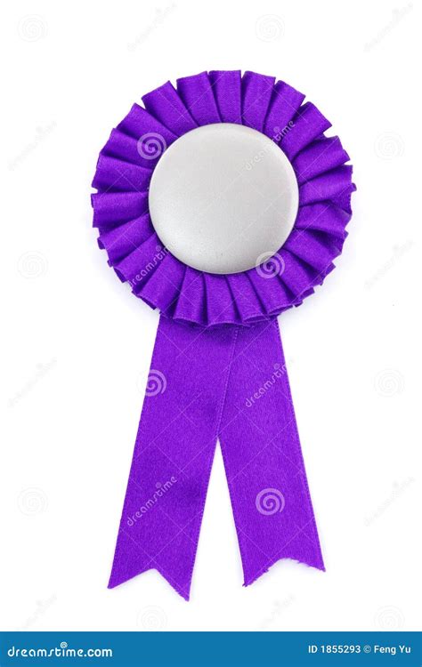 Purple Award Ribbons Badge Stock Photos - Image: 1855293