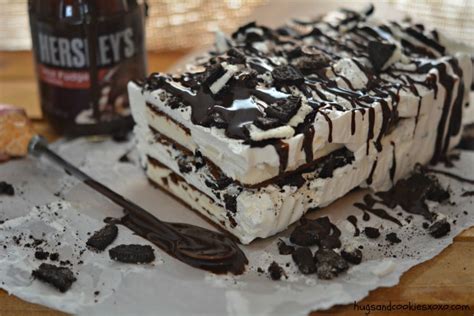 Ice Cream Sandwich Hot Fudge Cake - Hugs and Cookies XOXO