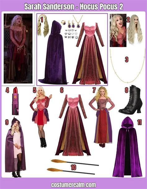 How To Dress Like Dress Like Sarah Sanderson Guide For Cosplay & Halloween