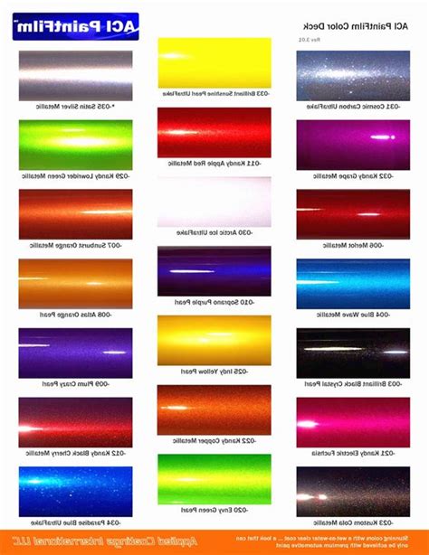 Ppg Car Paint Colors Chart - Paint Color Ideas