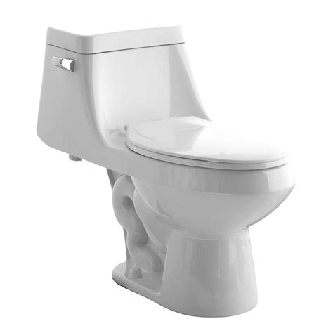 American Standard Fairfield 1-Piece 1.28 GPF Single Flush Elongated ...