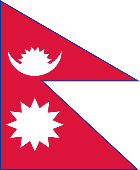 Nepal flag color codes