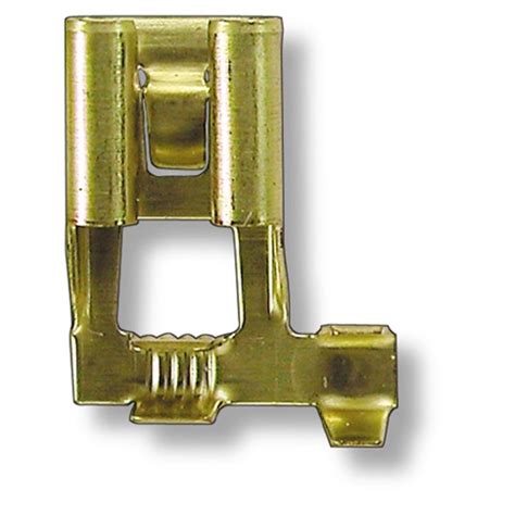 Female Spade Connector Non-Insulated 90-degree with Locking Tab | Universal | Uninsulated ...