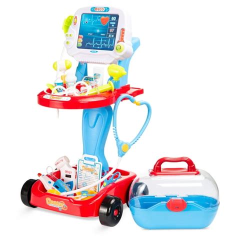 Best Choice Products Play Doctor Kit for Kids, Pretend Medical Station Set with Carrying Case ...