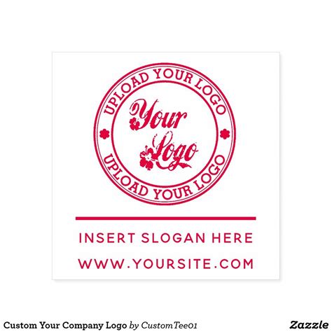 Custom Your Company Logo Self-inking Stamp | Zazzle.com | Self inking stamps, Custom stamp logo ...