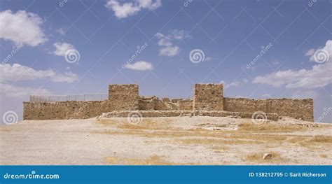 Reconstructed Ruins of the Ancient Israelite Fortress at Tel Arad in ...