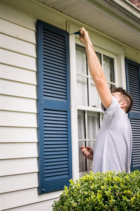 How to Paint Vinyl Shutters - Caitlin Houston