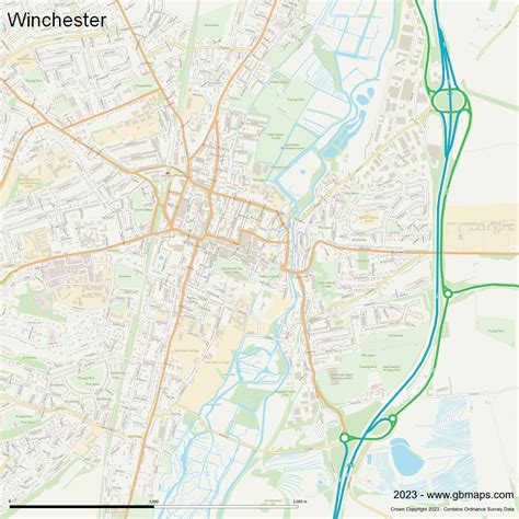 Winchester Vector Street Map