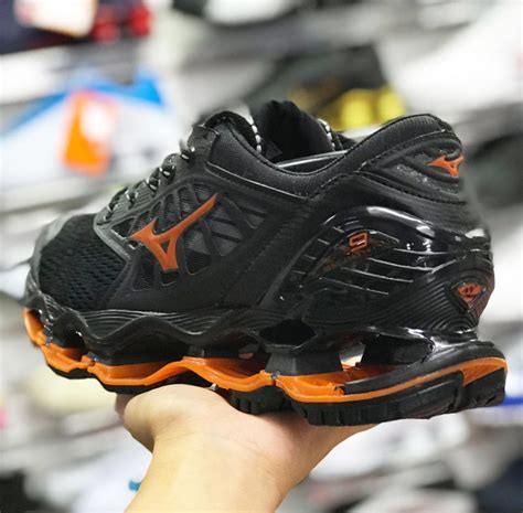 Mizuno Wave Pro 9 Preto/Laranja - Importado - Com Garantia » Start Over