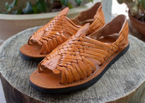 WOMENS LEATHER HUARACHE Sandals Made in Mexico With Tire Sole - Etsy