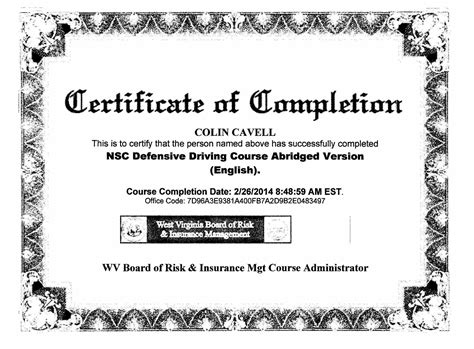 30 Defensive Driving Certificate Template | Pryncepality throughout ...