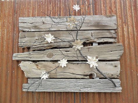 distressed rustic local barnwood wall hanging. Inspiration - lovely in ...