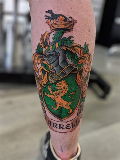 My first tattoo. It's of my family crest : r/tattoo