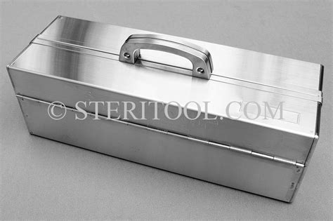 STERITOOL INC - #20224 - 14" Stainless Steel Tool Box with Trays. #20224