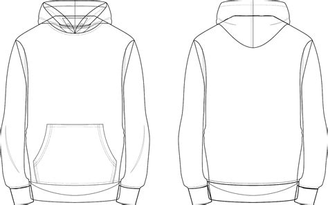 Hoodie Tech Pack Template Free