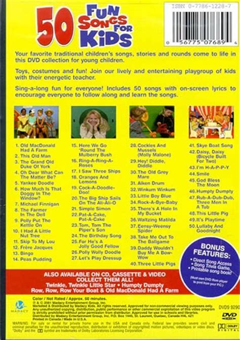 50 Fun Songs For Kids: Old MacDonald Had A Farm (DVD 2001) | DVD Empire