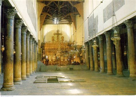 Bethlehem - Church of the Nativity. interior, Bethlehem - Israel ...