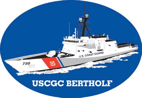 USCGC Bertholf Oval Magnet - fredsflags