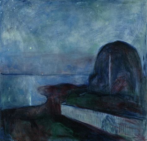 Starry Night Painting by Edvard Munch