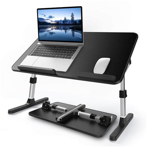 Buy Laptop Bed Tray Table, Adjustable Laptop Bed Stand Foldable Bed Desk Portable Standing Table ...