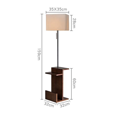 Emma 63" Wood Table Floor Lamp with USB Charging Port - Alimart