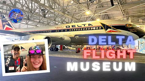 Delta Flight Museum-Our 1st Time! l Full 747 Tour l Rare Delta Airlines ...