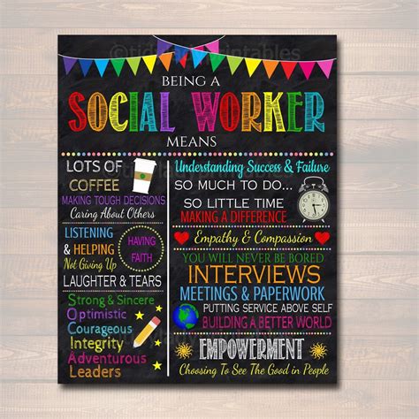 Social Worker Inspirational printable art. A beautiful social worker ...