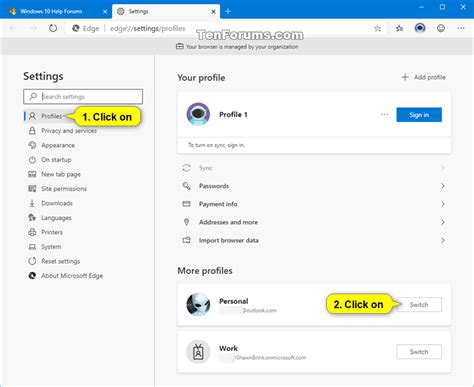 How to Turn On or Off Sync for Profile in Microsoft Edge Chromium | Tutorials