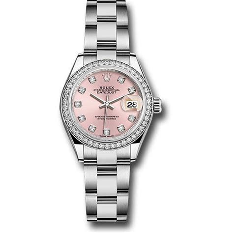 Rolex Lady Datejust Automatic Pink Diamond Dial Ladies Oyster Watch 279384PDO - Lady Datejust ...