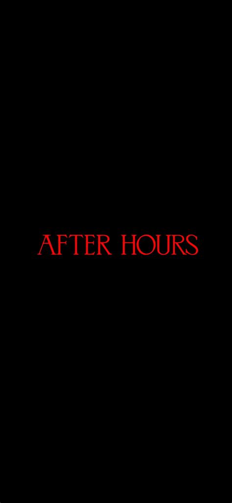 1920x1080px, 1080P free download | After Hours, black, logo, minimal, the weeknd, HD phone ...