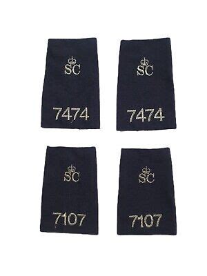 BRITISH UK POLICE Rank Markings Epaulette Hi Vis Black LOT £12.46 ...