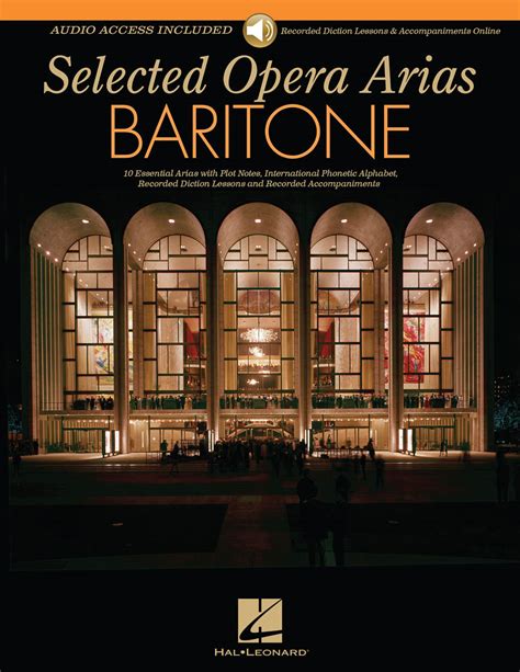 Selected Opera Arias - Baritone Edition | Hal Leonard Online