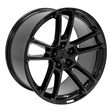 20-inch Black Rims fit Dodge Challenger - DG23 20x10 Replica Wheels