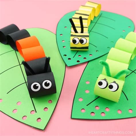 Caterpillar Craft | Caterpillar craft, Paper crafts for kids, Crafts for kids