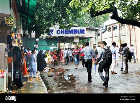 Chembur suburban railway station, Mumbai, Maharashtra, India, Asia ...