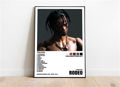 Travis Scott Rodeo Poster Album Cover Poster Room Decor | Etsy