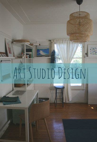 Art Studio Design and decor ideas for shelving, desk and chairs # ...