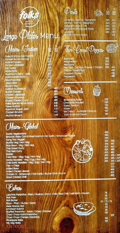 Menu of Folks, Sector 16, Faridabad | Dineout discovery