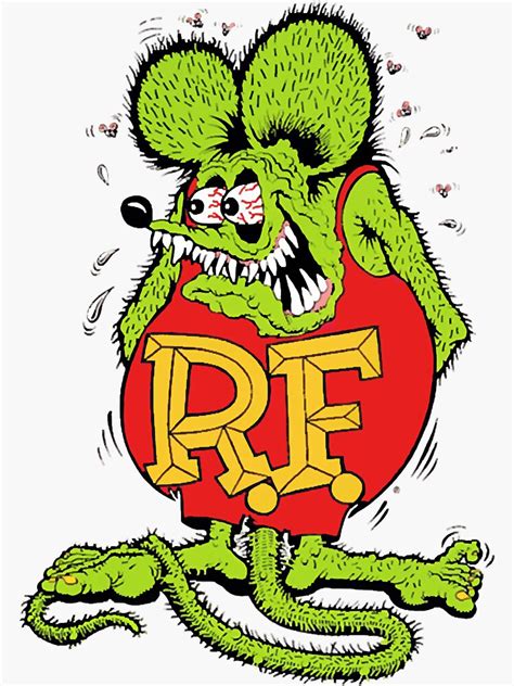 "rat fink logo MERCHANDISE" Sticker for Sale by danielyorengo | Redbubble