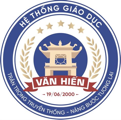 Thoạt nhìn logo trường văn hiến thiết kế độc đáo và sáng tạo