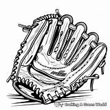 Baseball Glove Coloring Pages  Free & Printable sketch template