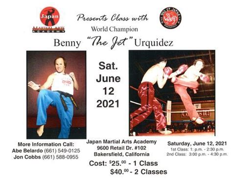 Training with "Benny the Jet" Urquidez, 9600 Retail Dr, Bakersfield, CA ...